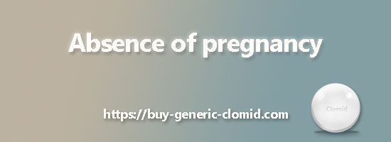 absence of pregnancy